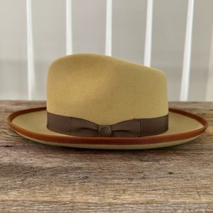 Goorin Bros River Gray Fedora - Mustard - XL